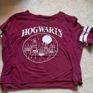 Warner Bros. Burgundy Hogwarts Women’s Crop top